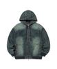 Istkunst Paneled Denim Hood Zip-Up_Green(Ik2Efmd111A)
