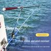 Grsaed Detachable Stainless Steel Fishing Rod Stand with Ground Insert