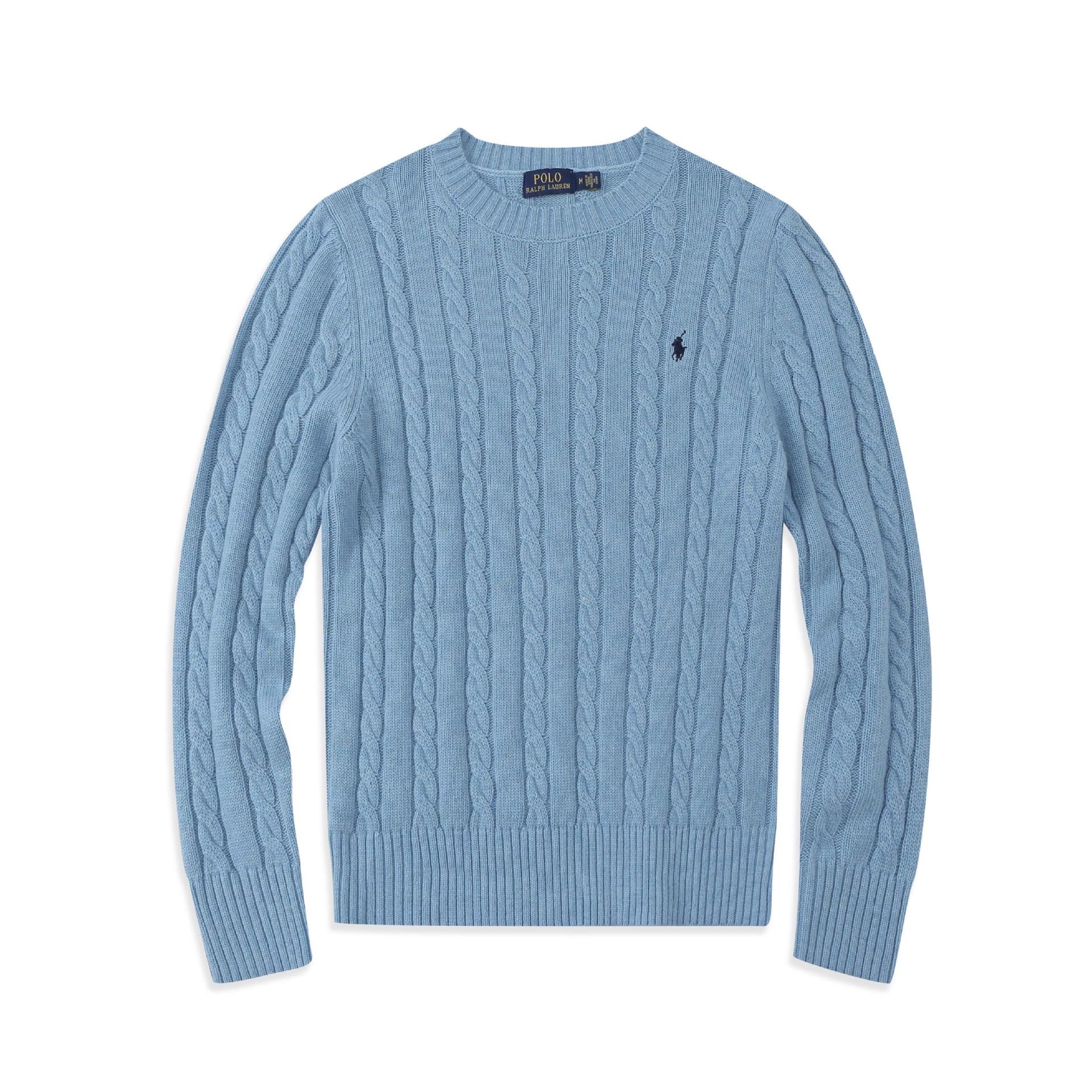 Zyllo Round Neck Pullover Fashionable Top Knitted Sweater Casual Sweater Men Clothing  Autumn/winter M hemelsblauwe kleur