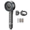 Water Saving High Pressure Filter Shower Head 4 Sprays Setting Massage Hand Showerhead For Enhanced Bath Experience