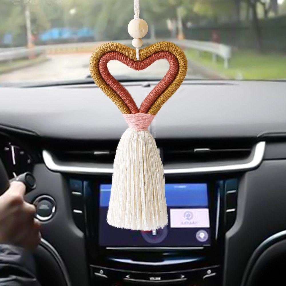 

Hanging Pendant Perfume Diffuser Rearview Mirror Pendants Car Hanging Drop Heart Hanging Ornaments