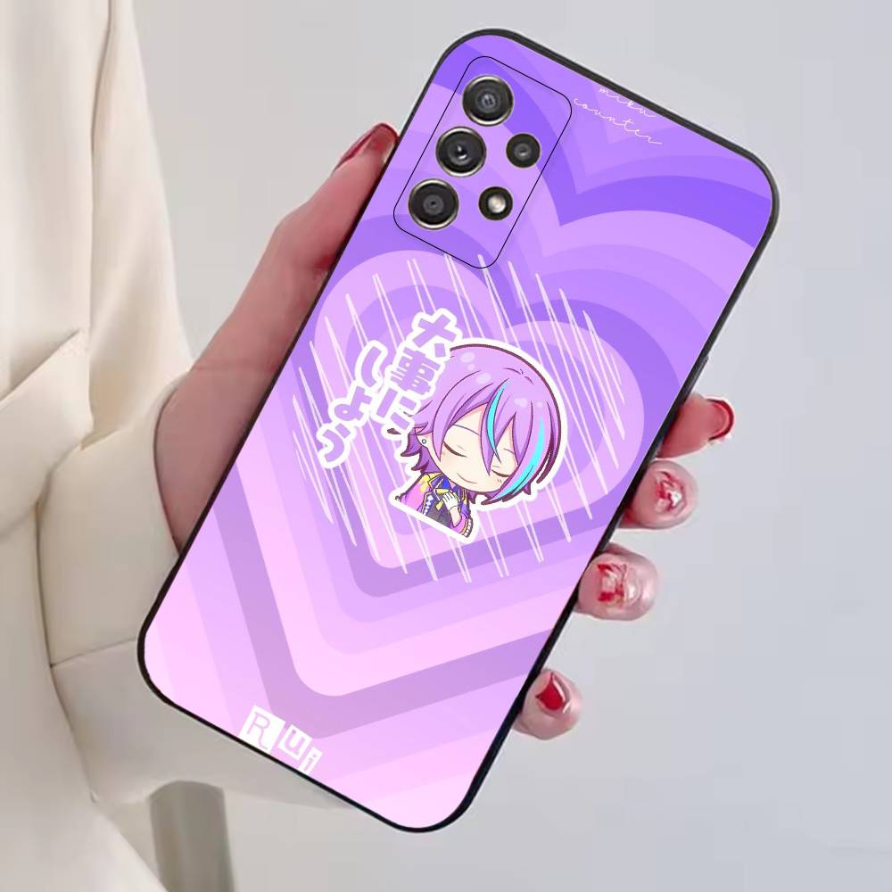 Rui Kamishiro Game Project Sekai Phone Case For Samsung S25,S24,S21,S22,S23,S30,Ultra,S20,Plus,Fe,Lite,Note,10,Black Cover
