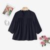 ZANZEA Women Casual Round Neck Solid Color Loose Long Sleeve Blouse