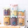 800Ml Food Storage Containers Airtight Leakproof Dry Food Container For Cereal Flour Sugar Rice Snacks Green Plastic Storage