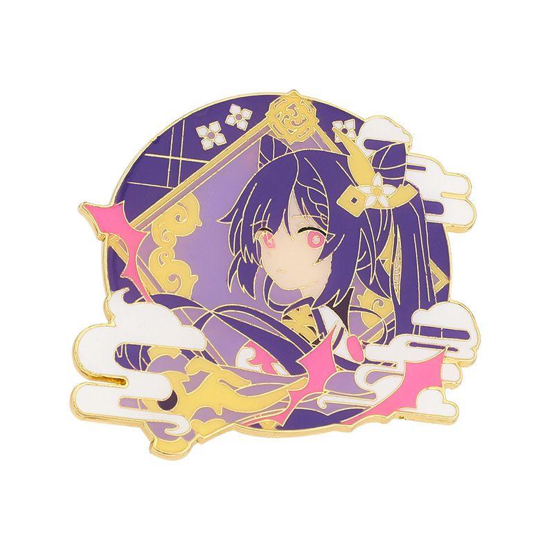Vibrant Genshin Impact Character Badge High Quality Metal Brooch For Game Fans