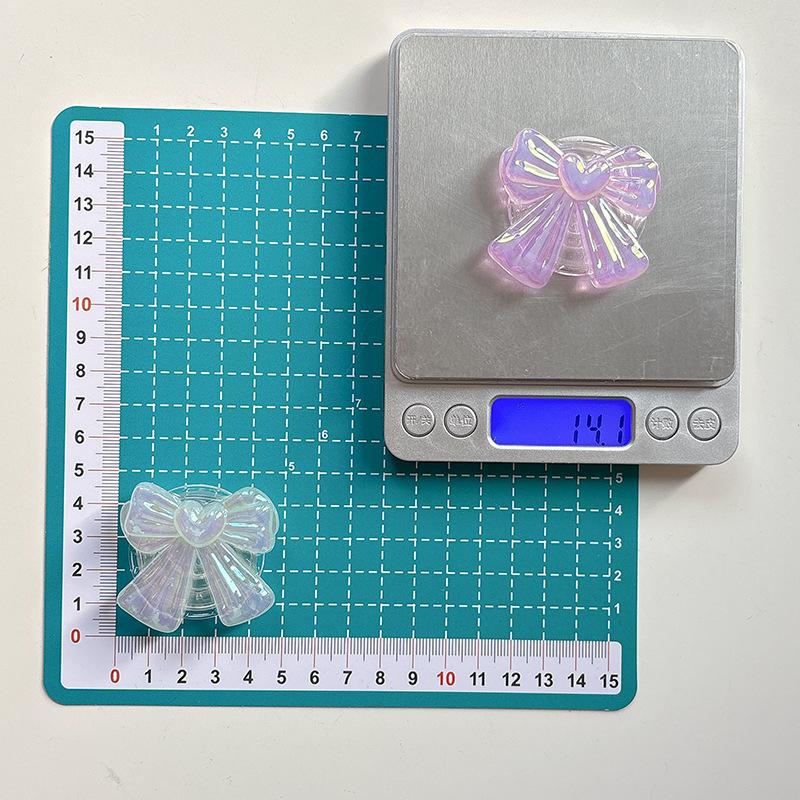 Colorful Bow Mobile Phone Airbag Bracket Wind Paste Retractable Women'S Desktop Bracket Creative
