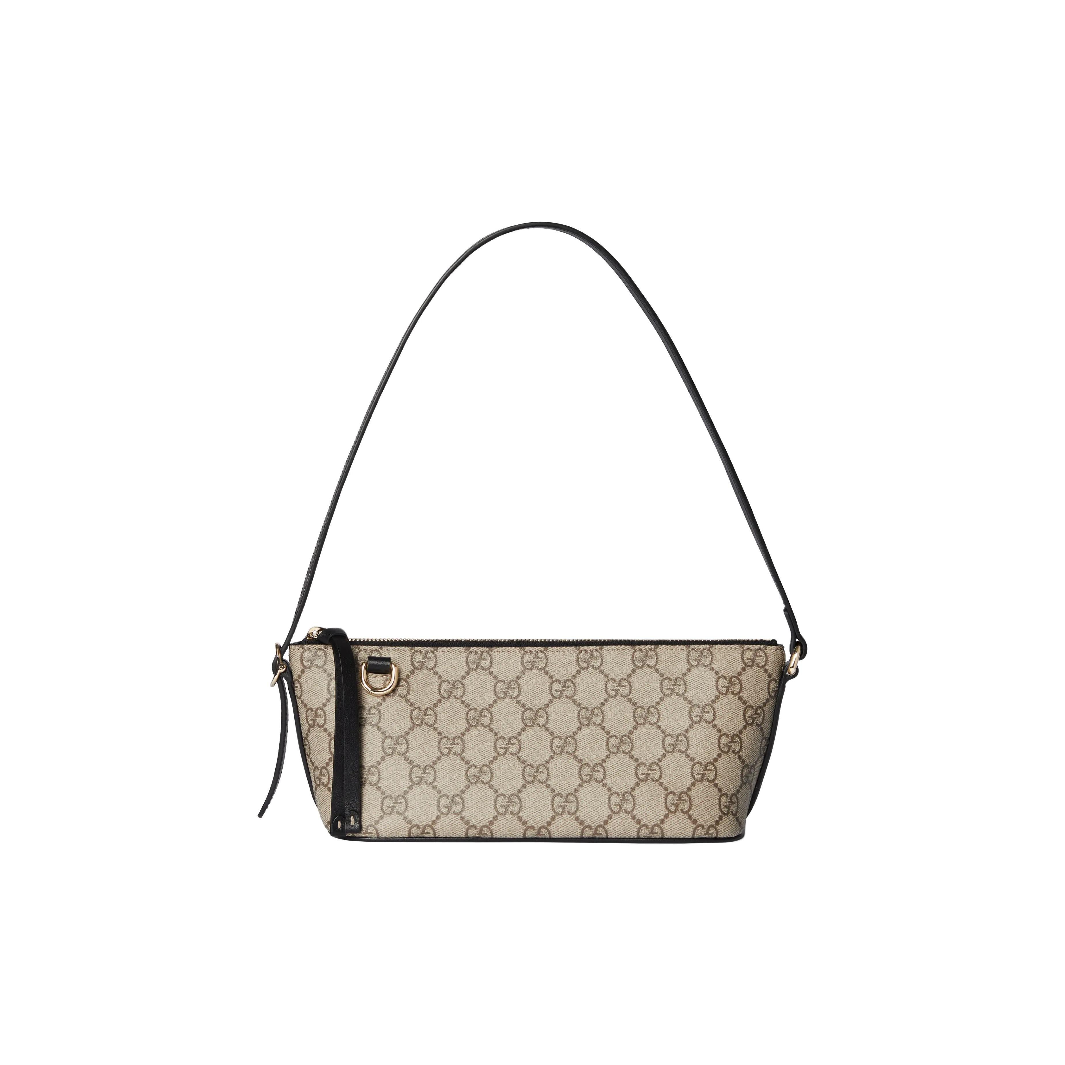

Gucci GG Emblem Light Gold Hardware Fabric Shoulder Bag Small Women shoulder bag Black Brown 847281-FAEUC-9741 Box(Basic Set+Box)