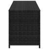 vidaXL Garden-Auflagenbox Schwarz 150x50x60 cm Poly Rattan