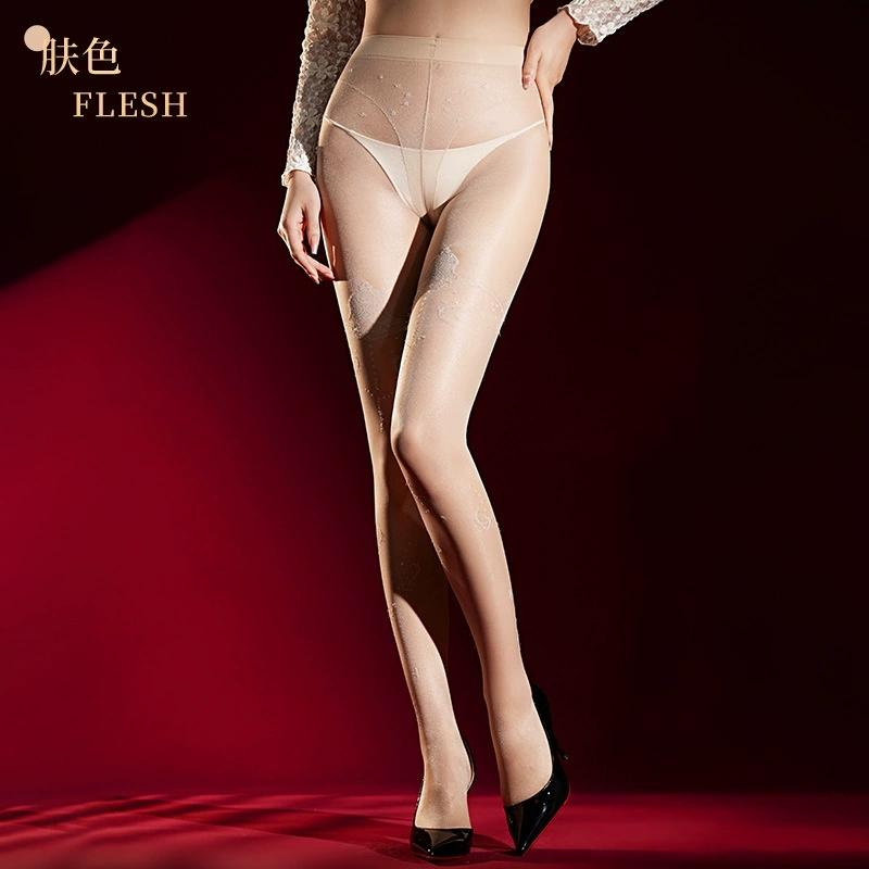 Women S Fashion Printing Pantyhose Sexy T Crotch Oil Shiny Sheer Tights Nightclub Dance Stage Stocking Patchwork Woman Pantyhose One Size