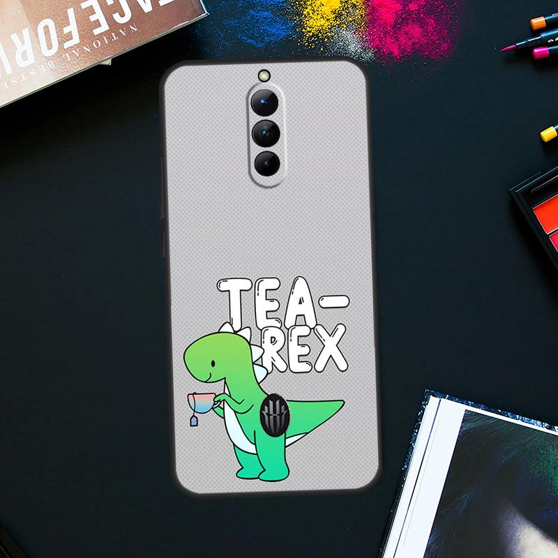 Cute Dinosaur Tea-Rex Case For ZTE Nubia Red Magic 8 8S Pro Plus RedMagic 9 Pro Plus 6 7 6S 7S Pro 5S 6R 5G Cover