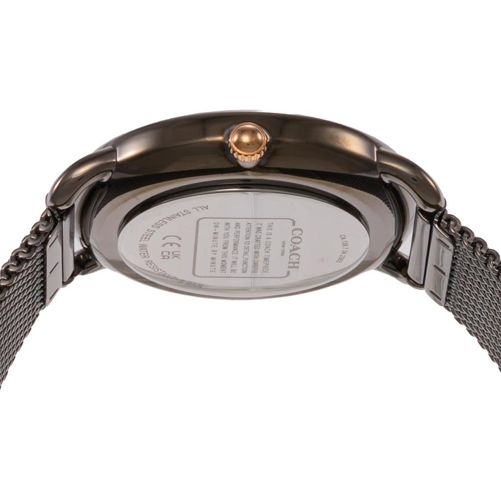 Watch ELLIOT Stainless Steel Mineral Glass Quartz Daily Waterproof 14504210 Black [Coach] Women's [Item]