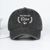 WORLDS BEST Grandpa Laurel Leaf Heart Print Washed Baseball Cap Warm Retro Fashion Trend Perfect Grandpa Gift for Daily Commu
