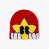Star Smiling Cartoon Knitted Jacquard Hat for Men and Women, Personalized Autumn and Winter Woolen Pullover Cold Hat
