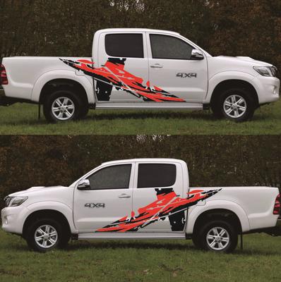 2 ks Grafická vinylová nálepka Nálepka na auto Stylingové dekorativní doplňky pro Pickup 4x4 Off Road