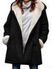 In Stock: New Style Women's Top Coat with Plus Velvet, Fur Collar, and Pockets