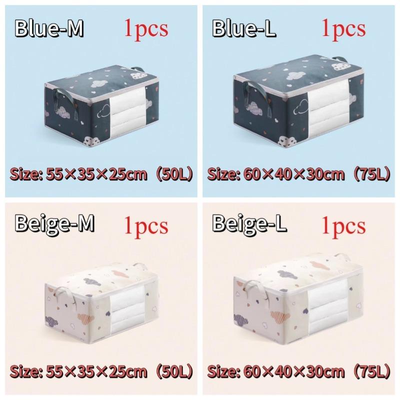 Quilt Clothes Storage Bag Moisture Proof Organizer Big Capacity Blanket Sorting Bags Dustproof Closet Under-Bed Storage Box