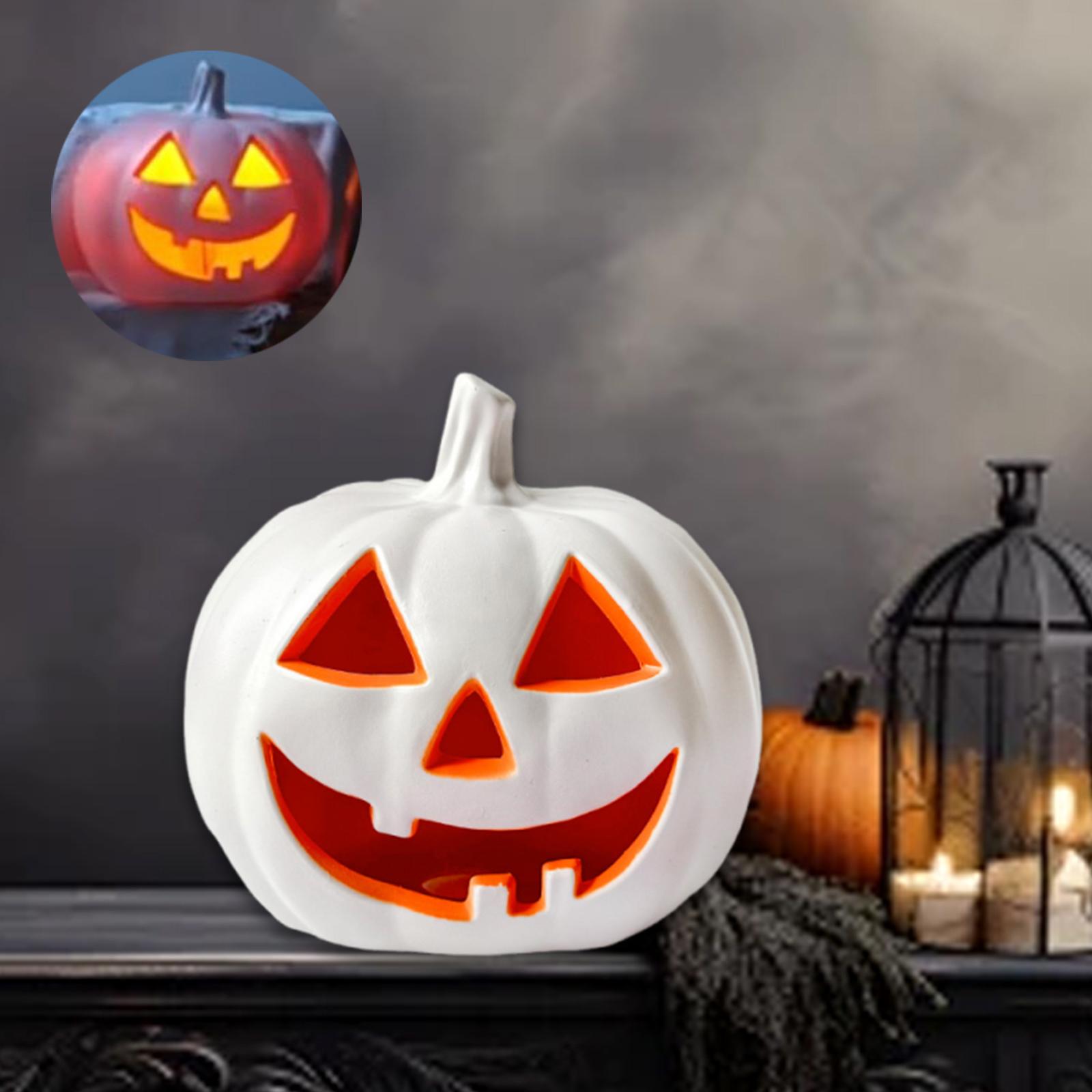 

Halloween Pumpkin Light Halloween Decor for Garden Indoor Outdoor Fireplace белый