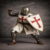 Templar Knight Full Armor Set with Shield Medieval Crusader Steel Costume