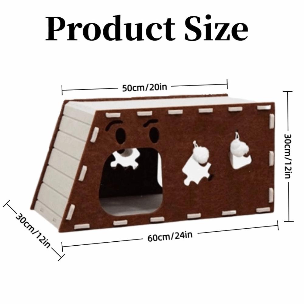 Stackable Cat Scratcher House Felt Cat Claw Board Climbing House  Cat Scratching/sleeping/playing