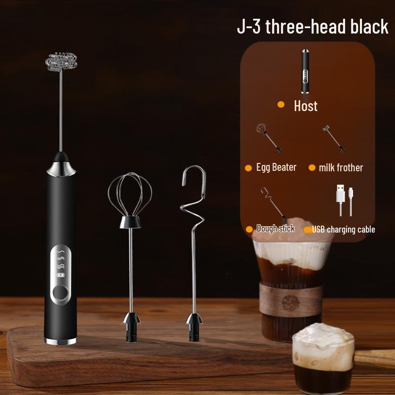Portable Rechargeable Handheld Electric Milk Frother & Coffee Mixer