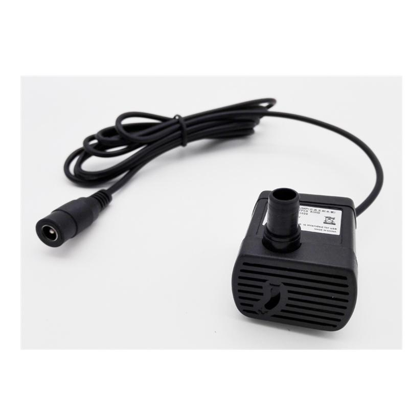 Bomba de Água DC Volume de Água Ajustável 150~280L/h Conector 5.5*2.1mm ou USB Bomba de Água Submersível Micro Sem Escovas Para Aquário