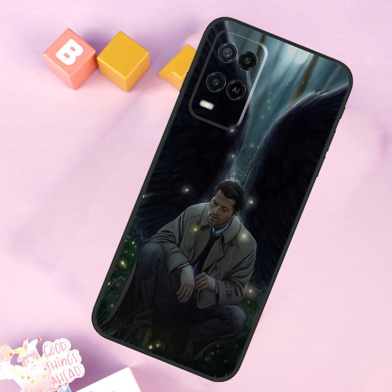 Engel Castiel Supernatural Hülle Für Oppo A54 A74 A94 A40 A60 A80 A18 A38 A58 A78 A98 A96 A76 A16 A15 A17 A57 A5 A6 Pro