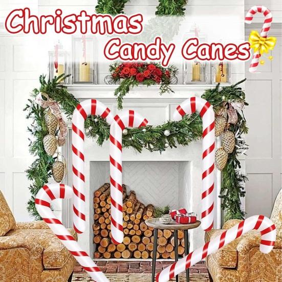 Candy Canes Balloons for Christmas Decorations Large Candy Sticks
