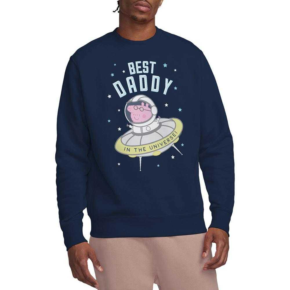 Peppa Pig Unisex Adult Best Daddy Pig In The Universe Sweatshirt