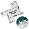 Accessories Precision Seam Template Sewing Ruler Tailor Ruler Measuring Gauge Patchwork Quilting