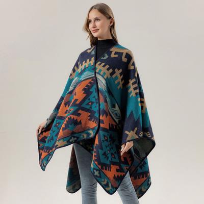 Famous Style Shawl, Women'S Cape In Summer, Thickened Large Cape, And Warm Scarf Outside