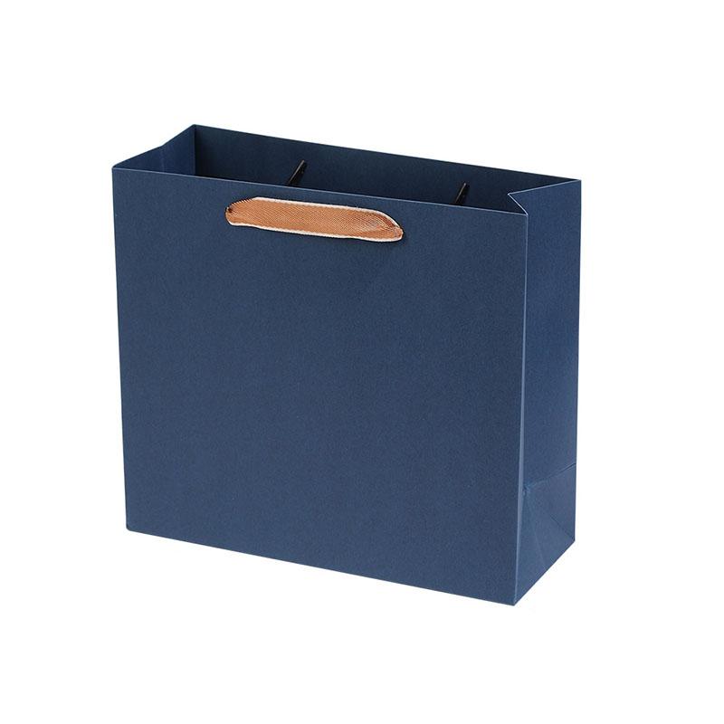 

WTEMPO Бумажные подарочные пакеты на день рождения, свадьбу, с ручками. Универсальные упаковочные пакеты своими руками. Простые элегантные сумки для покупок, подходящие для цветов, кукол, подарков. 11.5*25*30cm*10pcs темно-синий