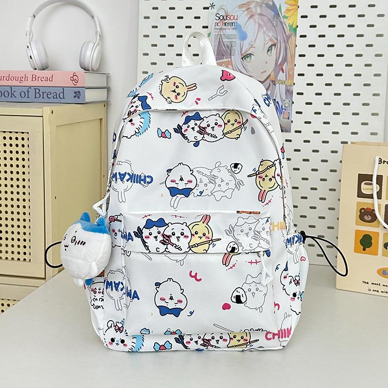 Schoolbag junior high school student backpack Japanese cartoon cute backpack large capacity travel schoolbag junior high school