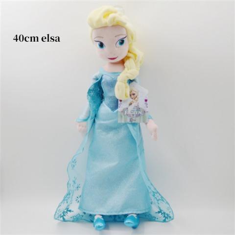50cm Frozen Elsa & Anna Stuffed Toy Set Soft Princess Plush Dolls Cute Cosplay Anime Figures for Kids Toys Collectors