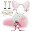 SM Erotic Cosplay Cute Fox Tail Anal Plug Bow-Knot Soft Cat Ears Headbands Collar Couples Accessories Sex Toys For Female Male