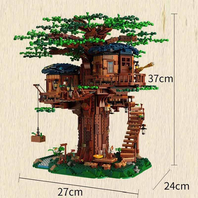 The Four Seasons Tree House Urban Building Blocks Are Compatible With The 21318 Tree House Family Building Blocks For Building C