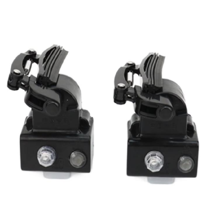Helmet Lens Wiping Unit with Plastic Housing, Two Push Controls and Built-In Warning Light for Rainy Road Travel