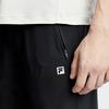 Fila 2023 Autumn New Knit Long Pants Basic Simple Straight Outdoor Sports Pants Men Bottoms Deep-Black A11M337601F-BK