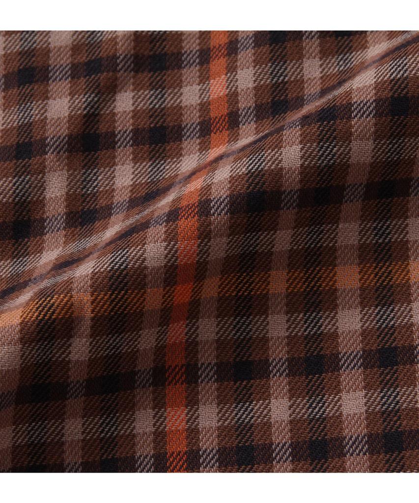 Marie Claire Homme Men's Brown Twill Check Long Sleeve Pajama Set