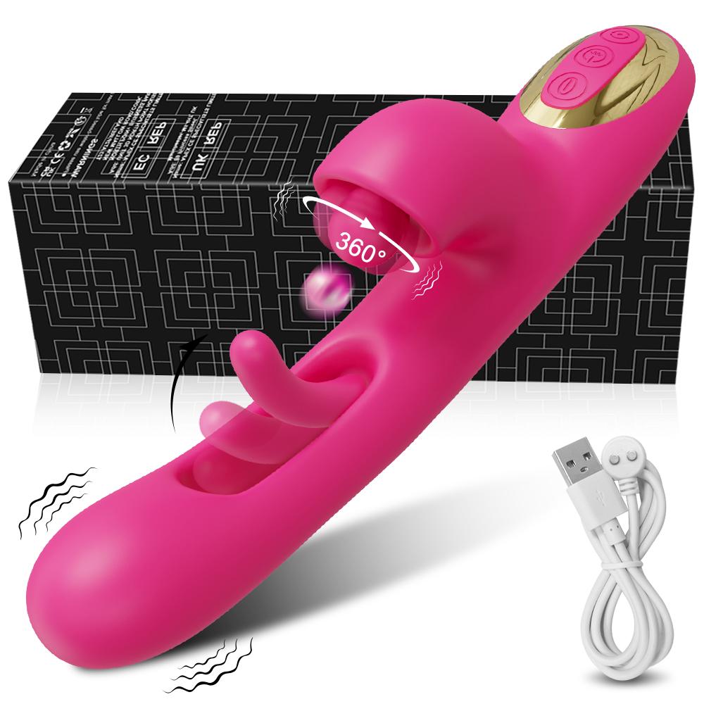Powerful Tapping G Spot Vibrator Female Flapping Clitoris Stimulator Massager 3 Motors Dildo Adults Goods Sex Toys For Women