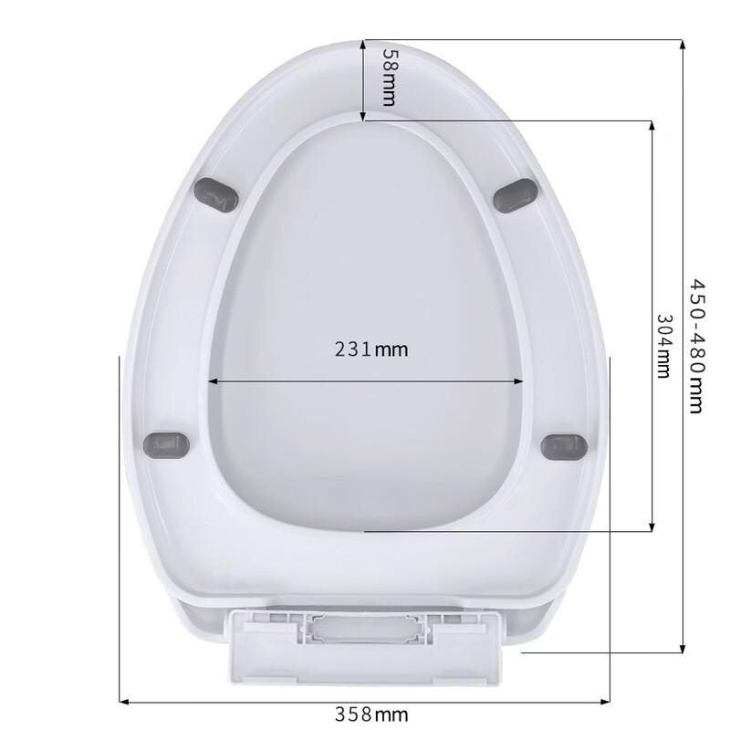 

MDNG Bottom-Mounted V-Shape Universal Toilet Seat