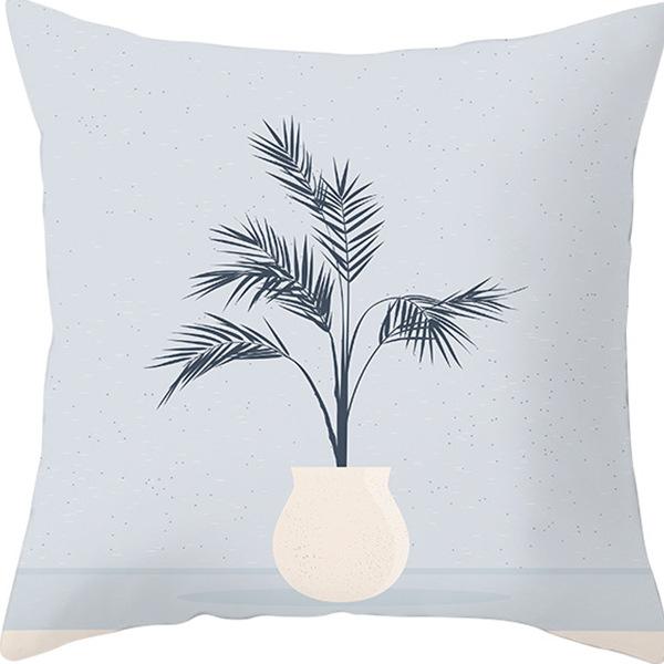 Nordic Abstract Printed Linen Pillowcase Popular Office Living Room Sofa Bedside Pillowcase