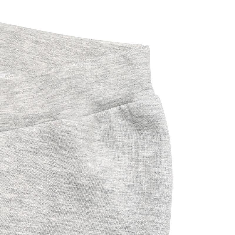 Pantaloni da Donna Slim Fit a Zampa Casual Stile di Strada Grigio