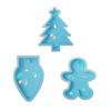 Snowflake Resin Silicone Mold Christmas Ornaments Epoxy Resin Mold for Casting Home Decoration Holographic Keychain Mold
