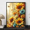 New Arrival 5D DIY Full Circle Diamond Painting "Sunflower" Embroidery Cross Stitch Home Decor Gift