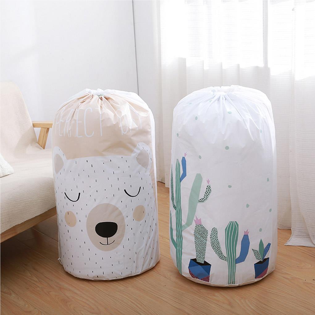 Waterproof Drawstring Quit Storage Bag PEVA Moisture-proof Large Capacity Clothing Organizer Type 1