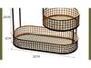 Luxury Multi-Layer Fruit and Snack Display Basket for Living Room Coffee Table