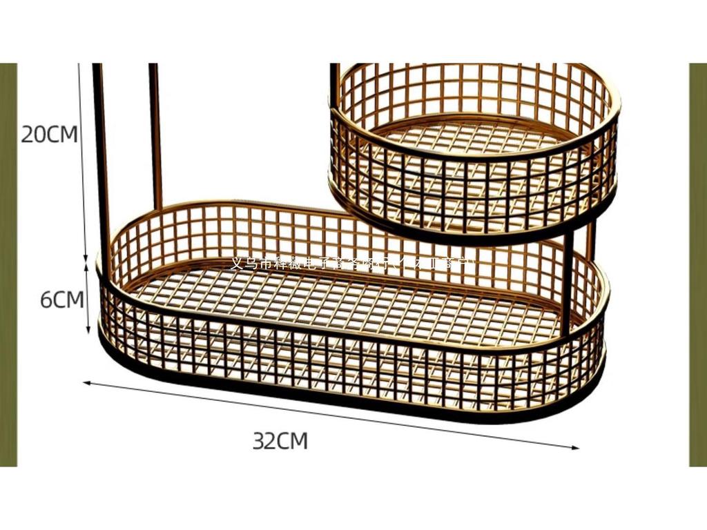 Luxury Multi-Layer Fruit and Snack Display Basket for Living Room Coffee Table