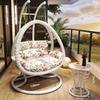 Outdoor Courtyard Rocking Chair Set with Hanging Chair and Recliner
