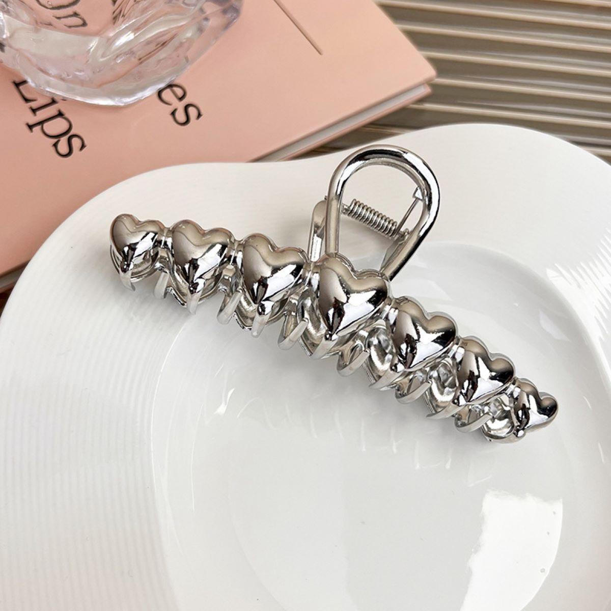 

Fashion Exquisite Steel Ball Design Metal Hair Claws Women Ponytail Claw Clip Hair Clips Hairpins Girls Hair Accessories Gifts