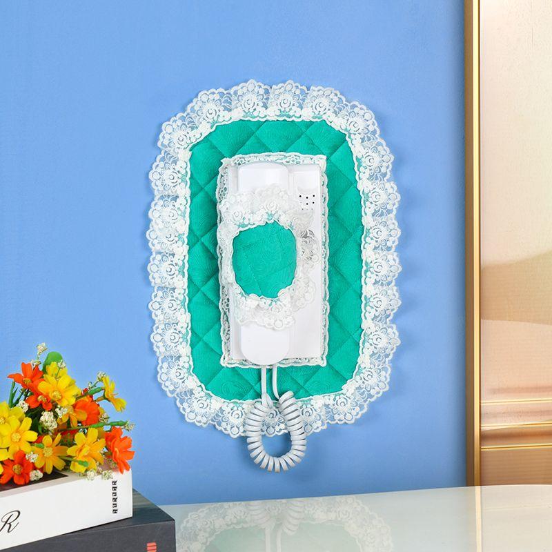 

Интерком Видеодомофон Чехол для телефона Настенный Тканевый Кружевной Блокирующий Декоративная Коробка Европейский Стиль Коробка для Электросчетчика Пылезащитный Защитный Чехол Palace Green [Inner Frame About 19*9]]